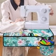 thumbnail image 4 of HELLHERO Storage Bag Sewing Machine Mat Foldable Polyester Fabric Protective Mat Hummingbird Flowers for Xmas Gifts Home Sewing Classes, 4 of 5