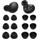 thumbnail image 1 of wonima02 6 Pairs Silicone Galaxy Buds 2 Ear Tips Earbuds, S/M/L 3 Size Soft Rubber Flexible Eartips Buds Wing Tips Fit in Case Compatible with Samsung Galaxy Buds 2 / Galaxy Buds Plus - Black, 1 of 1