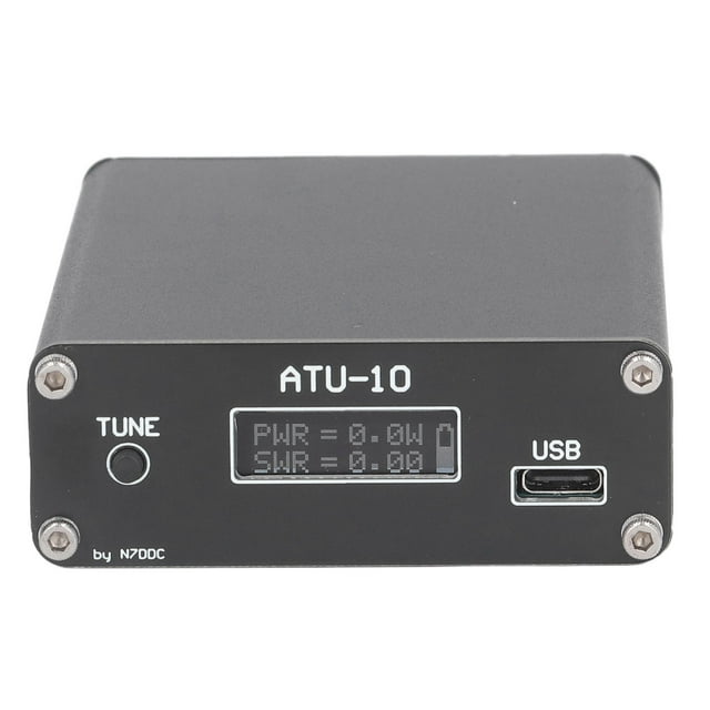 Sintonizador de antena con conector BNC, sintonizador de antena automático QRP ATU-10 con pantalla inteligente, mini sintonizador de antena, innovación moderna