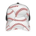 thumbnail image 2 of Picia Baseballs Pattern Trucker Hat,Baseball Cap,Sun Protection Cap,Stylish Headwear,Leisure Cap,Outdoor Sports Cap, 2 of 7