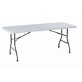 thumbnail image 2 of Boss Office Products Transitional Grey/Black Molded Folding Table, 2 of 2