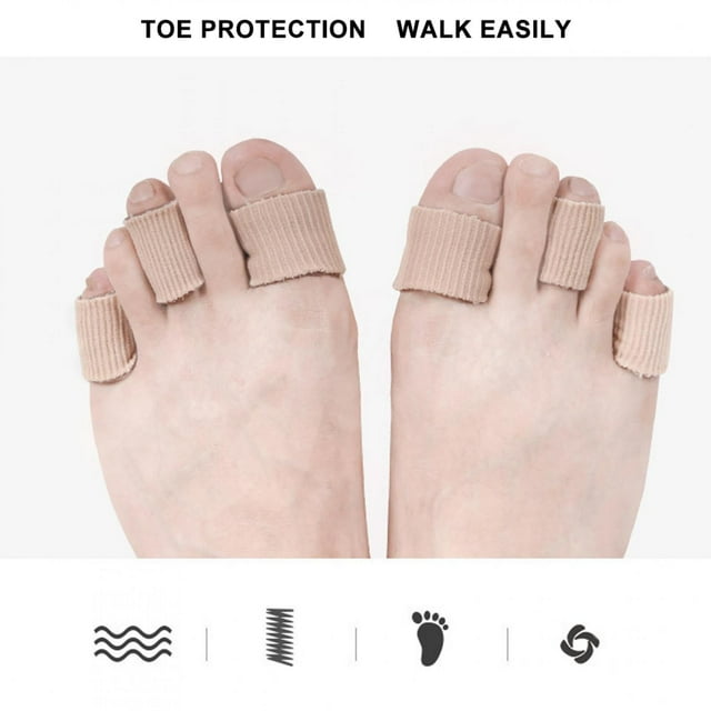 Cubierta Del Dedo Del Pie Para Aliviar El Dolor, Cubierta Elástica Del Dedo Del Color De La Piel, Hombre Mujer Reduce El Dolor Del Dedo Del Pie Para Manos Y Pies Alivia El Estrés