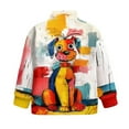 thumbnail image 5 of Chririnla Art Dog Patt Quarter Zip Up Sweatshirts for Girls Teens Half Zipper Pullover Sweatshirts Soft Lightweight Comfy Casual Fall Winter Size 9-10, 5 of 7