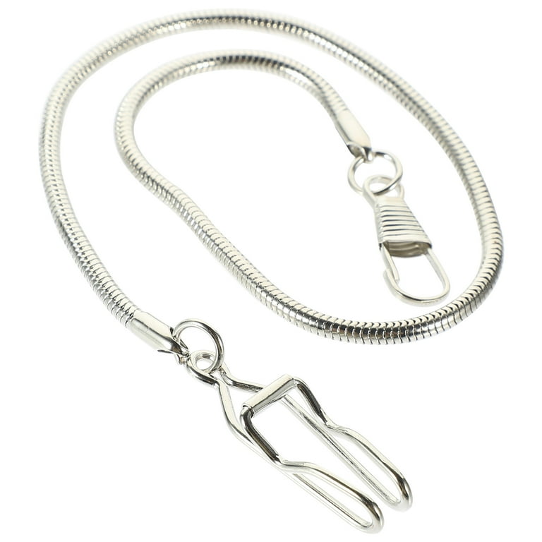 Waistcoat chain silver sale