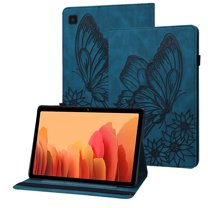 XYX Case for Samsung Galaxy Tab A7 10.4 inch 2020 Release SM-T500 SM-T505, Retro Butterfly Slim Folio Stand Cover (Blue)