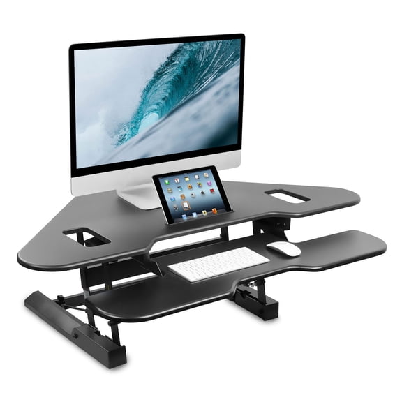 Mount-It! Corner Sit Stand Standing Desk Converter