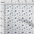 thumbnail image 1 of oneOone Cotton Jersey Medium Blue Fabric Leaves Watercolor Quilting Supplies Print Sewing Fabric By The Yard 58 Inch Wide, 1 of 4