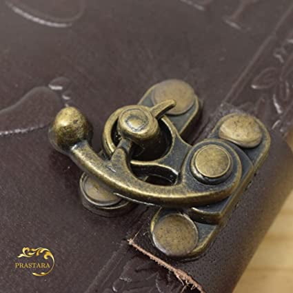 PRASTARA Leather Journal – Small Leather Journals – Vintage Leather Journal for Men & Women – Handmade Leather Notebook – Unlined paper Sketchbook Drawing Journal – 5 x 7 Inch – THE JOURNEY