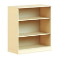thumbnail image 2 of Palace Imports 100% Solid Wood 3-Shelf Bookcase with Adjustable Shelves, Yellow, 2 of 5