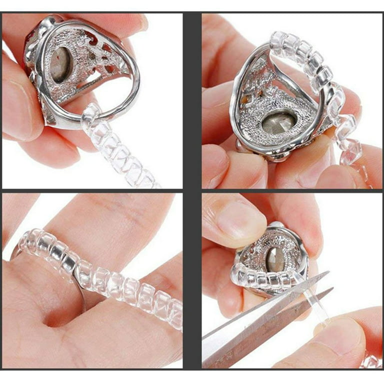 TINYSOME 16Pcs Set Invisible Ring Size Adjuster Transparent Spiral