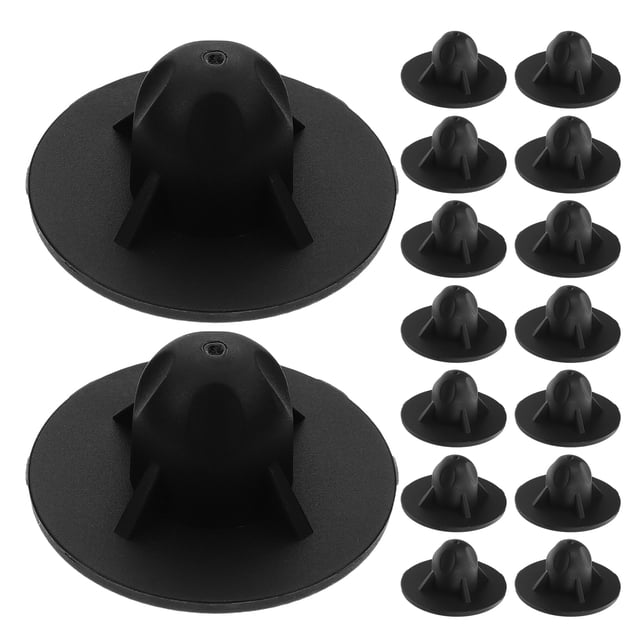 unbranded 16Pcs Camping Chair Foot Cover Black Rubber Chair Leg Protectors for Outdoor and Indoor Furniture Use