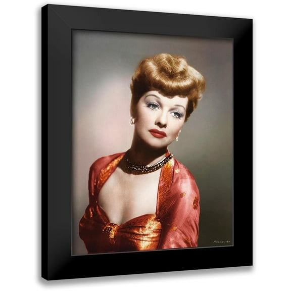 Hollywood Photo Archive 12x14 Black Modern Framed Museum Art Print Titled - Lucille Ball
