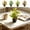 4Pcs Artificial Plants Under $5 a1, variant on Tusihei Artificial Plants, Faux Variegated Plant in a Pot Plants, Indoor Decorative Plastic Greenery in Black Pot for Farmhouse Home Bathroom Living Room Office Table Shelf