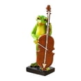 thumbnail image 2 of Estatua de rana, escultura de Animal con Base estable, decoración, figura versátil, adorno para entrada, patios traseros, estantes, estanques, césped Violonchelo, 2 of 8