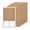 Brown-24"W x 72"H - 6 PC, variant on Blackout Paper Window Blinds Black 48"W x 72"H - 12 PC Temporary Cut-to-Size Use