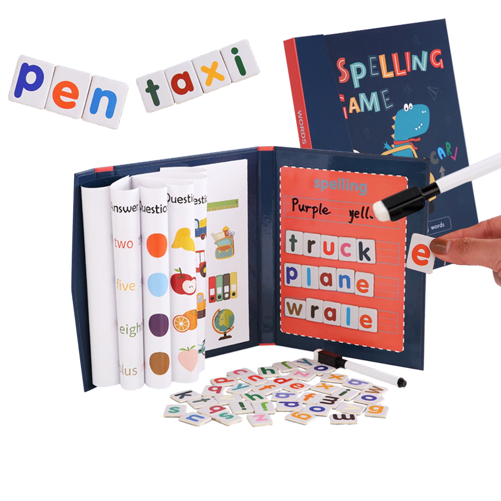 Matching Letter Game, Upgrade See And Spell Learning Game - Educational  Learning Toys Sight Words Games Preschool Activities Spelling Letter Words  For Kids Girls Boys 2 3 4 5 7 Years Old - Walmart.com