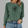 thumbnail image 5 of AOOCHASLIY Christmas Day Women Blouse Women's Long Sleeved Printed Round Neck Top T-shirt, 5 of 5