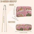 thumbnail image 4 of FORMRS Women Crossbody Purse with Chain Strap Vegan Leather Shoulder Handbag, Pink Christmas House, 4 of 7