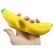 1 Squishy Sand-Filled Banana, Moldable Sensory, Stress, Squeeze Fidget Toy ADHD