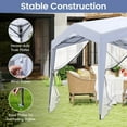 thumbnail image 4 of GVN Backyard Garden Canopy, Camping Canopy Screen Tent,Pop up Canopy Tent wiht 4 Sidewalls Mesh Netting Wheeled Bag-White, 4 of 11