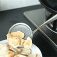 thumbnail image 5 of Stainless Steel Fat Skimmer Spoon, Metal Flat Cooking Skimmer, Ladle Cooking Strainer Spoon, Fine Mesh, Colander with Handle for Kitchen Baking Oil Filter Flour Sifter Foam, 7.87x4.92", 5 of 6