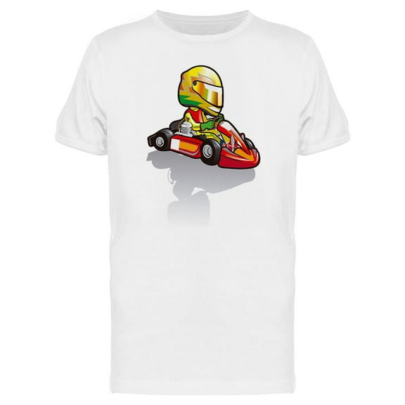 Go Kart Karting Race T-Shirt Men -Image by Shutterstock, Male x-Large