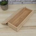 thumbnail image 6 of YIHONGMU Unfinished Bamboo Box with Pull-Out Lid for DIY Crafts & Storage, 6 of 7