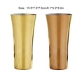 thumbnail image 4 of Wosthever Taza de café de acero inoxidable, cerveza, leche, agua, tazas creativas, taza única, jarrón, cocina, oficina, tazas de té, suministros para Mostrada Dorado Wosthever HA080828-01, 4 of 6