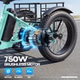 thumbnail image 2 of Gocio 20" x 4.0 Fat Tire Electric Tricycle for Adults,750W E-Trike With 48V/18AH Large-Capacity Battery UL2849 Certified,Max 15.5Mph 7-Speed Folding Electric Tricycle With Basket, 2 of 11