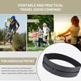 thumbnail image 5 of Sports stretch waist bag, double zipper pocket waist bag, waterproof running waist bag - gray, 5 of 5
