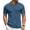 Denim Blue, variant on COOFANDY Mens Textured Polo Shirts Crochet Button Down Shirts Short Sleeve Collared Shirts