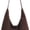 Coffee, variant on Women Faux Suede Hobo Bag Vintage Slouchy Boho Shoulder Tote Purse Soft Minimalist Shoulder Bag, Y2k Bohemian Retro Boho Hobo Purse, Casual Outings, Fall Winter Outfits