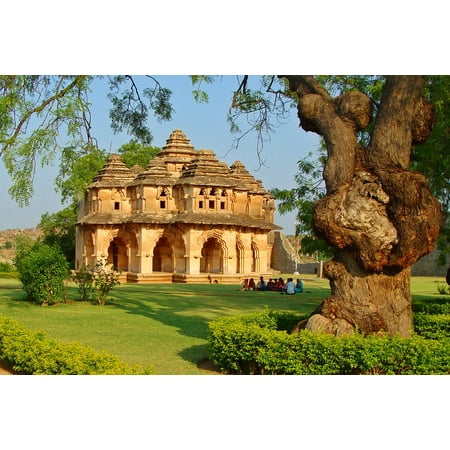 LAMINATED POSTER Karnataka Hampi Lotus Mahal India Unesco Site Poster Print 24 x (Best E Shopping Sites In India)