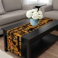 thumbnail image 4 of Orange Black African Women Table Runner 70 Inches Long, Ethnic Tribe Giraffe Vintage Kitchen Coffee Dining Table Decoration for Home Party Birthday Wedding Home Decor 13x70 Inches, 4 of 8