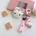 thumbnail image 6 of Adorable Kawaii HelloKitty 3D AirPods Case - Shockproof Silicone Cover with Keychain - Fits AirPods 4, 3 & Pro 2 - Perfect Gift for Girls, Women and Kids, 6 of 7