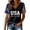 Black, variant on 2026 USA 250th Anniversary T Shirt Women Patriotic 4th of July Tee for Soccer Baseball Game Day