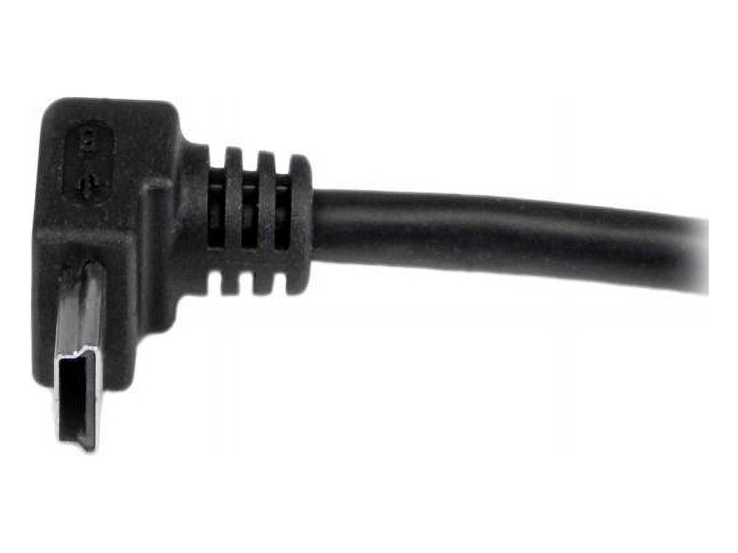 StarTech USBAMB1MU 1m Mini USB Cable Cord - A to Up Angle Mini B - Black - image 5 of 6