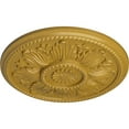 thumbnail image 3 of Ekena Millwork 18"OD x 1 3/4"P Edinburgh Ceiling Medallion (Fits Canopies up to 5 1/4"), Hand-Painted Iridescent Gold, 3 of 6