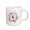 White, variant on 3drose, Floral Letter K Watercolor Pink Flowers Monogram Personal Initial K, 11oz Mug