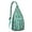 Greenish-blue-55, variant on Alpaca & Llama Sling Bag - Kawaii Animal Print Crossbody Backpack for Outdoor (Cute Llama Face Pattern, Unisex Shoulder Pack)