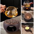 thumbnail image 3 of Ceramic teapot warmer, ceramic warmer, tea warmer with 3 candles and cushions, teapot warmer, warmer for beverages, tea, milk, 3 of 5