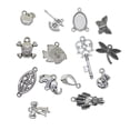 thumbnail image 4 of Wholesale Bulk Lots Jewelry Making Charms Mixed Smooth Metal Charms Pendants DIY for Necklace Bracelet Crafts 100 Grams, 4 of 10