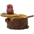 thumbnail image 1 of Cenicero con tapa para cigarrillos, bonito soporte para cenicero de animales vivos del bosque para interiores y exteriores (búho) JAMW Sencillez, 1 of 5