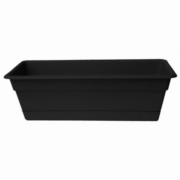 30in Dura Cotta Window Box Black