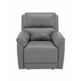 thumbnail image 2 of MINCETA Recliner Chairs,Modern 5" Wall Hugger Nursery Recliner with Overstuffed Arm and Back for Living Room,PU Leather in Gray, 2 of 5