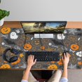 thumbnail image 4 of Long Mouse Pads for Desk,Gray Halloween Boo Icons Desk Mats on Top Of Desks, Desk Mouse Pad Extra Large with 3mm Non-Slip Base and Stitched Edge for Gaming,Office,Work,Home 47.3"x23.6", 4 of 6