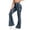 Blue, variant on High Waist Workout Pants for Petite Women Boho Stretchy Floral Gym Flare Pants Tummy Control Yoga Pants Outdoor