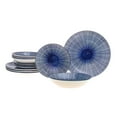 thumbnail image 4 of Laura Blue Porcelain 12 Piece Dinnerware Set, Service For 4, 4 of 4