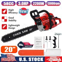 YNCE 20 Inch Top Handle Gas Chainsaw 58cc 2-Stroke Portable Small Gas Powered Chain Saws for Tree-climbing Tree Pruning Wood Cutting Firewood Preparation Yard Maintenance