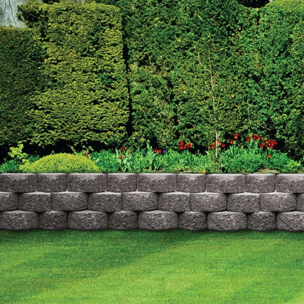 Master Concrete Retaining Wall Block Gray, 4x12x7 in